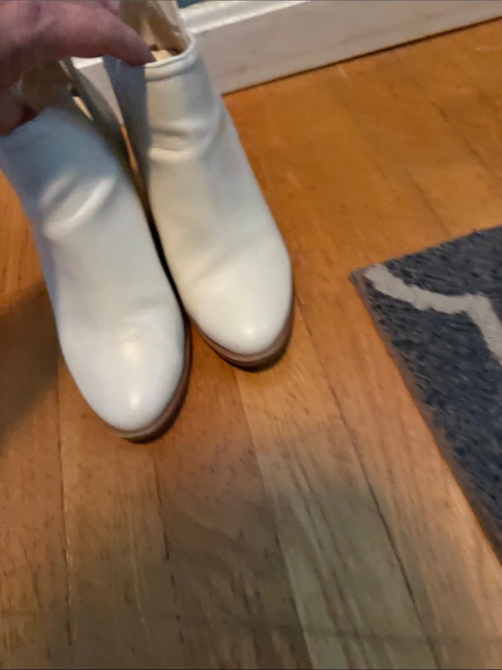 Women's White Ankle Boots - Classic Chelsea Style